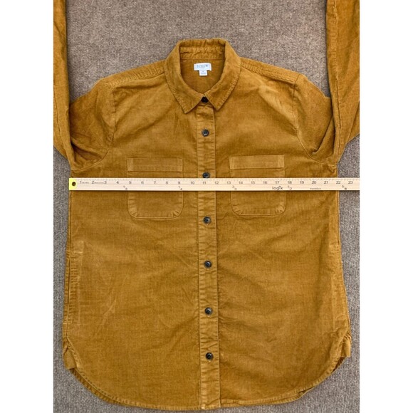 J Crew Shirt Jacket Womens S Corduroy Shacket Button Up Long Sleeve Side Pockets - Picture 5 of 10